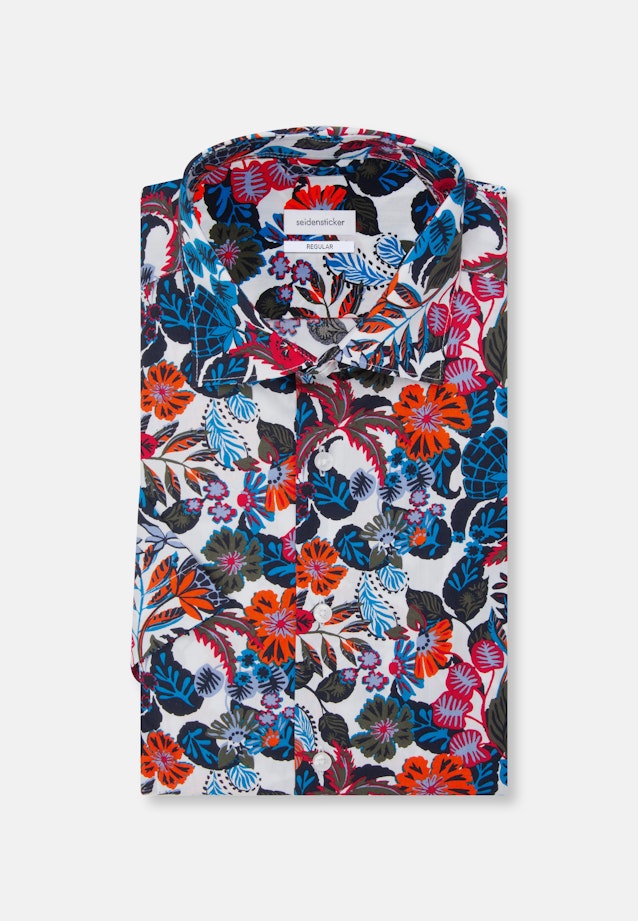 Regular Business Hemd Druck in Rot |  Seidensticker Onlineshop