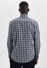 Chemise casual in Regular with Col Kent in Bleu Foncé |  Seidensticker Onlineshop