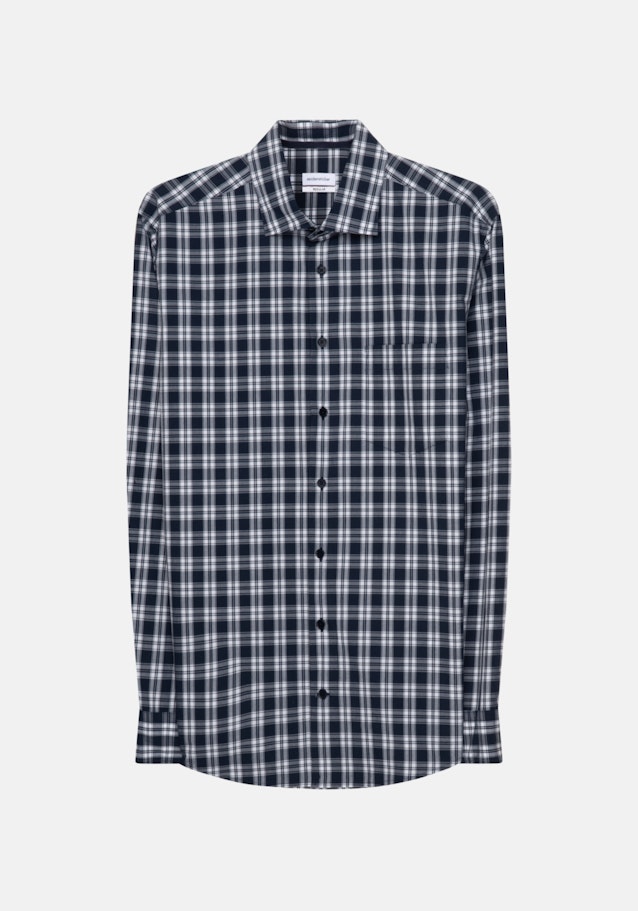 Regular Casual Shirt Check in Dark Blue | Seidensticker Onlineshop