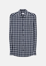 Chemise casual in Regular with Col Kent in Bleu Foncé |  Seidensticker Onlineshop