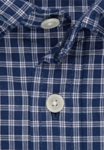 Regular Casual Hemd Karo in Mittelblau |  Seidensticker Onlineshop