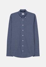 Regular Casual Hemd Karo in Mittelblau |  Seidensticker Onlineshop