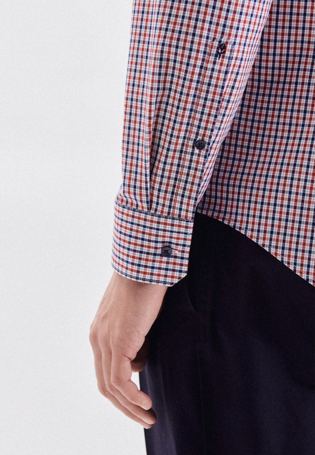 Slim Business shirt Check in Red |  Seidensticker Onlineshop