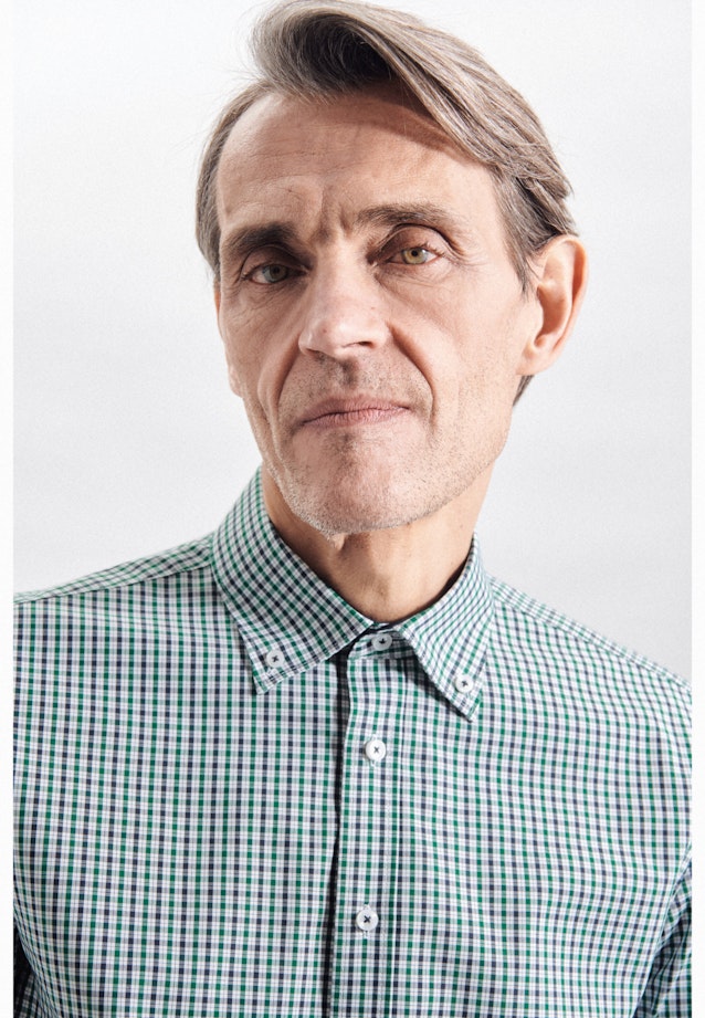 Slim Business shirt Check in Green |  Seidensticker Onlineshop