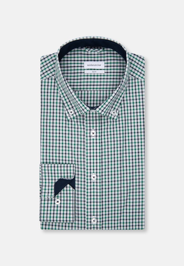 Slim Business shirt Check in Green |  Seidensticker Onlineshop