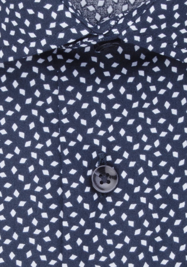 Poplin Short sleeve Business Shirt in Regular with Kent-Collar in Dark Blue |  Seidensticker Onlineshop