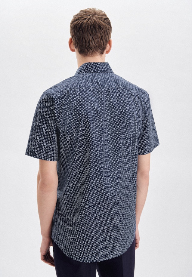 Regular Chemise d'affaires Imprimé in Bleu Foncé |  Seidensticker Onlineshop