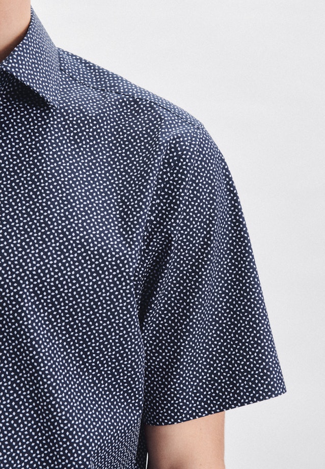 Regular Chemise d'affaires Imprimé in Bleu Foncé |  Seidensticker Onlineshop