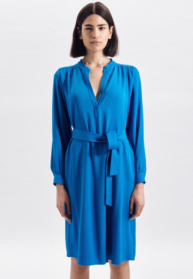 Robe Regular Manche Longue dans Bleu Moyen | Boutique en ligne Seidensticker