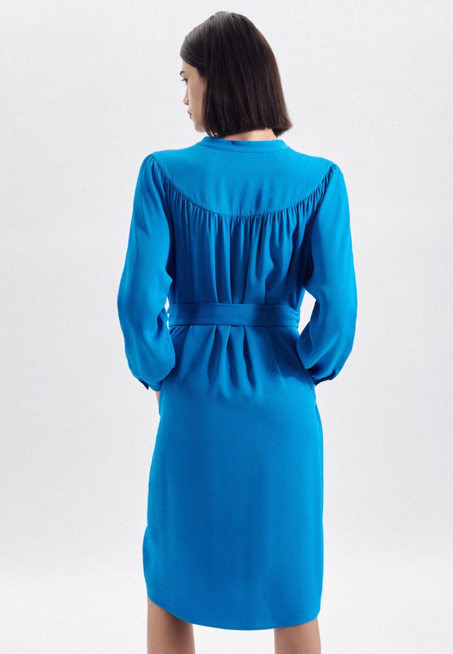 Krepp Midi Kleid in Mittelblau | Seidensticker Onlineshop