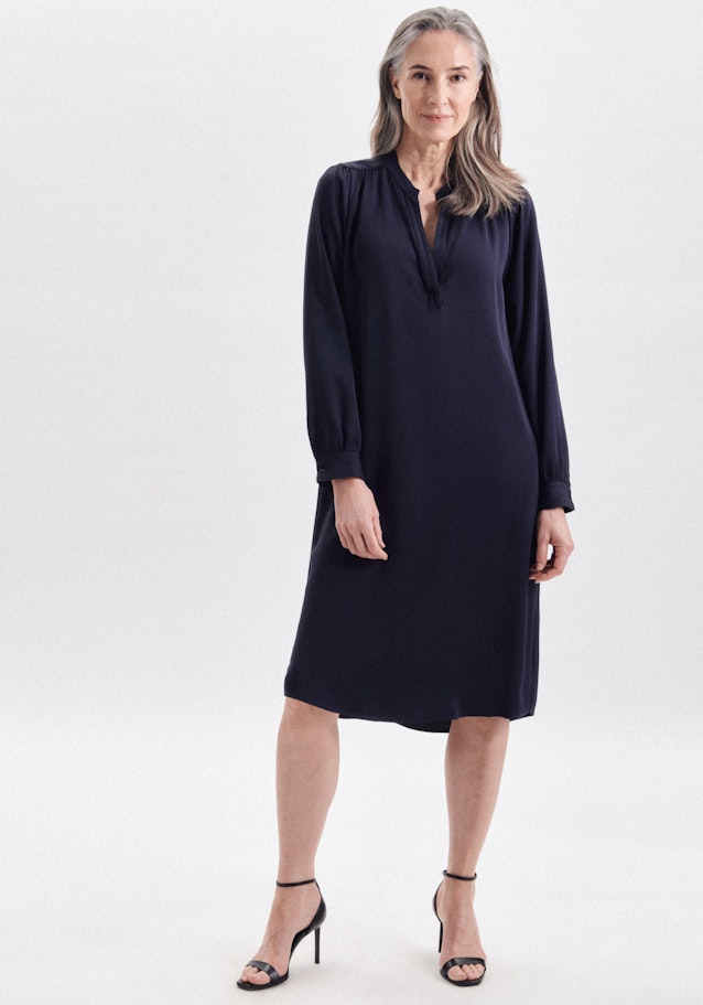 V-Neck Dress in Dark Blue |  Seidensticker Onlineshop