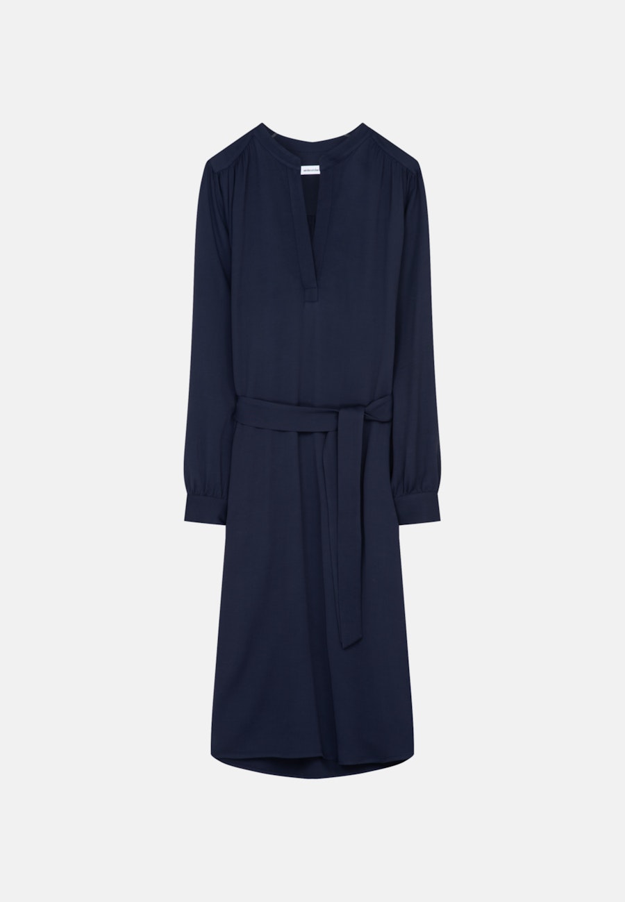V-Neck Kleid Regular in Dunkelblau |  Seidensticker Onlineshop