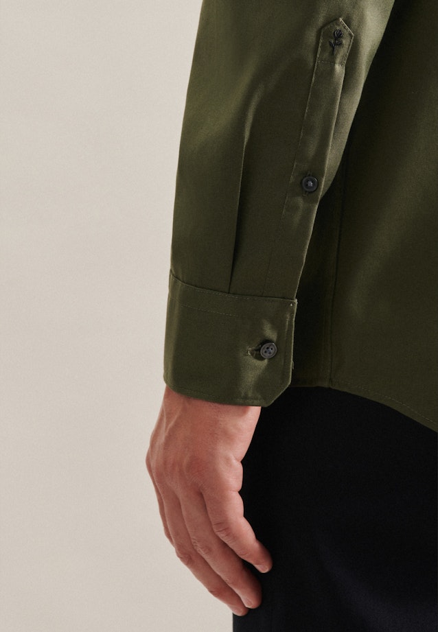 Regular Business Hemd Uni in Grün |  Seidensticker Onlineshop