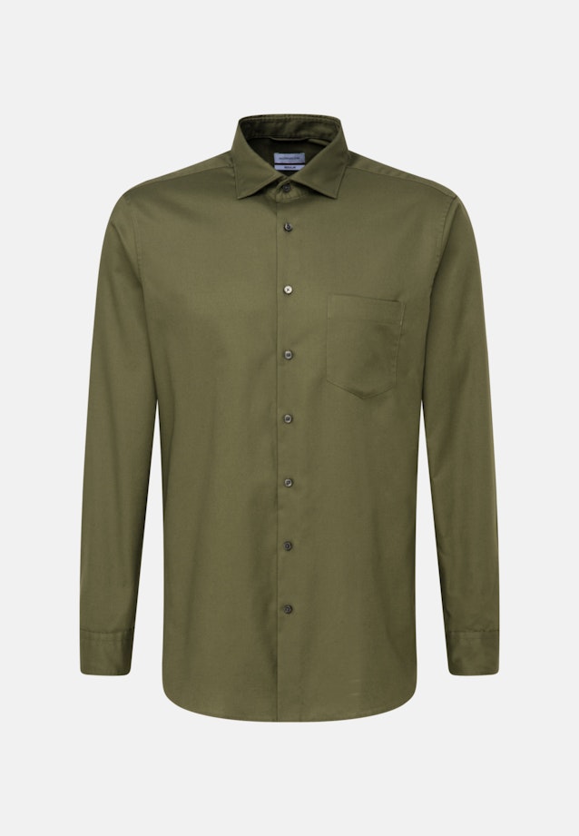 Regular Business Hemd Uni in Grün |  Seidensticker Onlineshop