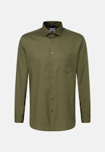 Regular Business Hemd Uni in Grün |  Seidensticker Onlineshop