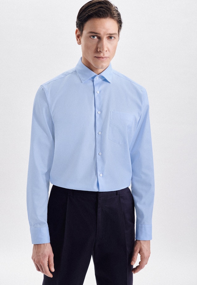 Regular Business shirt Uni in Light Blue |  Seidensticker Onlineshop
