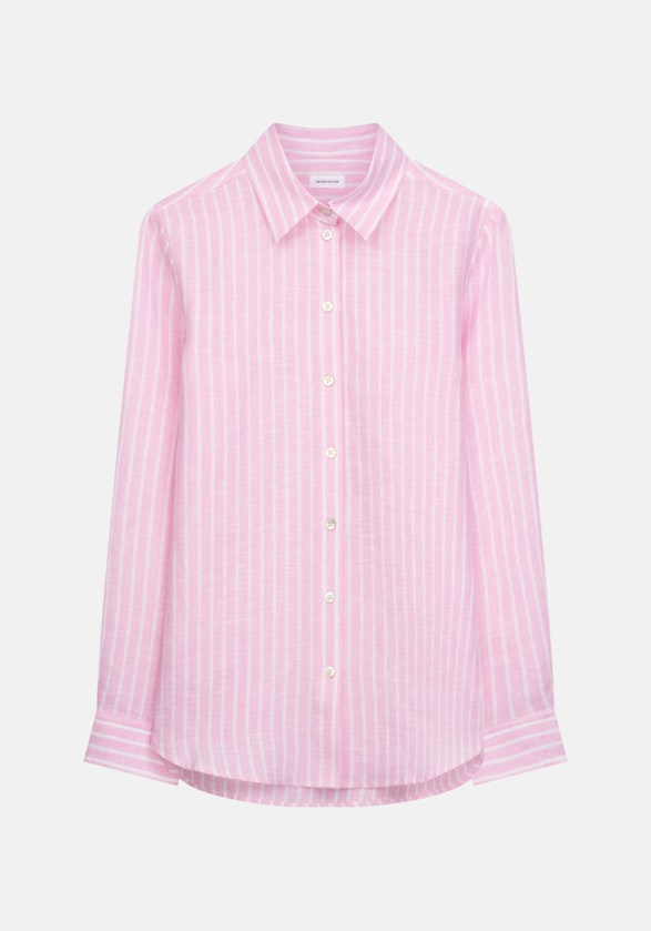 Long sleeve Linen Shirt Blouse in Pink |  Seidensticker Onlineshop