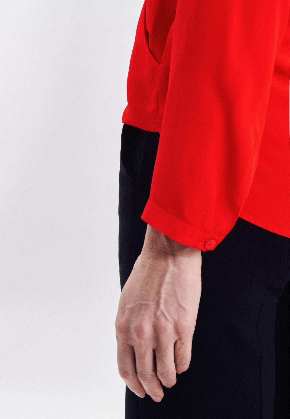 Krepp Wickelbluse in Rot | Seidensticker Onlineshop