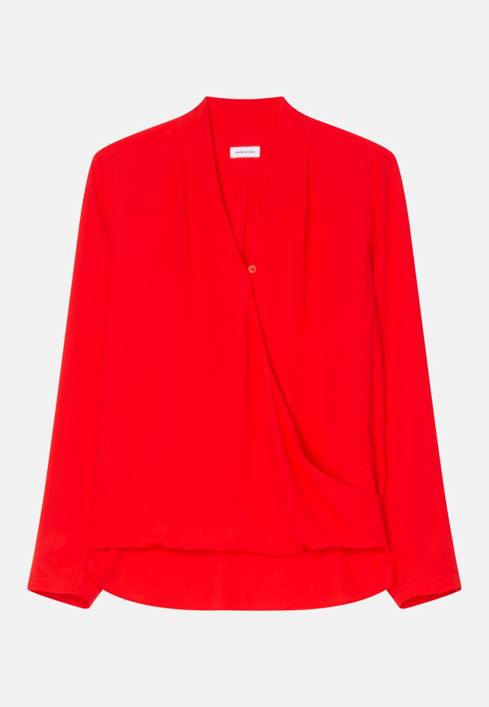 Krepp Wickelbluse in Rot | Seidensticker Onlineshop