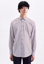 Regular Performancehemd Druck in Rot |  Seidensticker Onlineshop