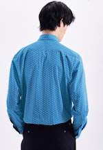 Regular Chemise performance Imprimé in Turquoise |  Seidensticker Onlineshop