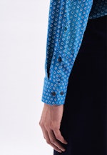 Regular Chemise performance Imprimé in Turquoise |  Seidensticker Onlineshop