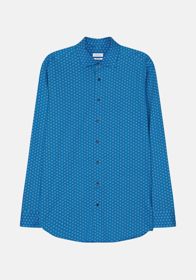 Chemise performance Regular Jersey Col Kent in Turquoise |  Seidensticker Onlineshop