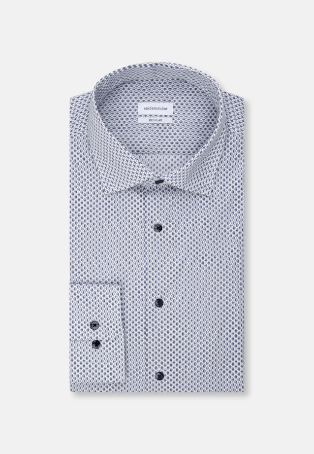 Regular Business Hemd Druck in Hellblau |  Seidensticker Onlineshop