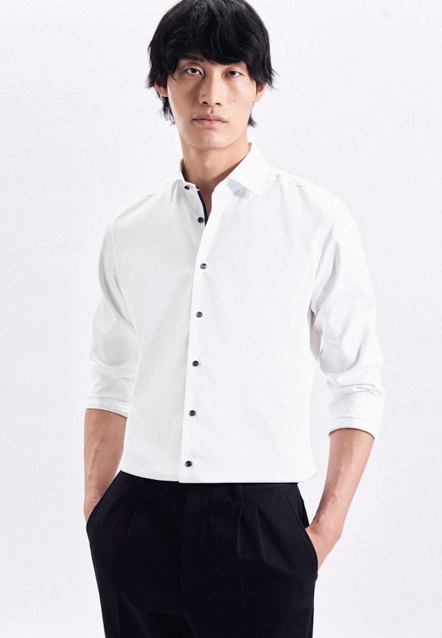 X-Slim Business Hemd Uni in Weiß |  Seidensticker Onlineshop