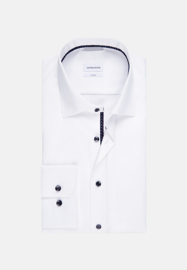 X-Slim Business Hemd Uni in Weiß |  Seidensticker Onlineshop