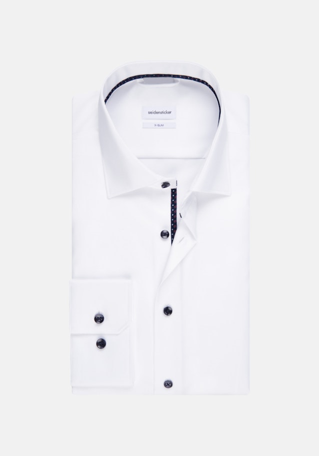 Easy-iron Twill Business overhemd in X-Slim with Kentkraag in Wit |  Seidensticker Onlineshop