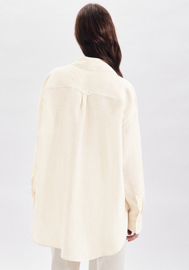 Long sleeve Linen Long Blouse in Ecru |  Seidensticker Onlineshop