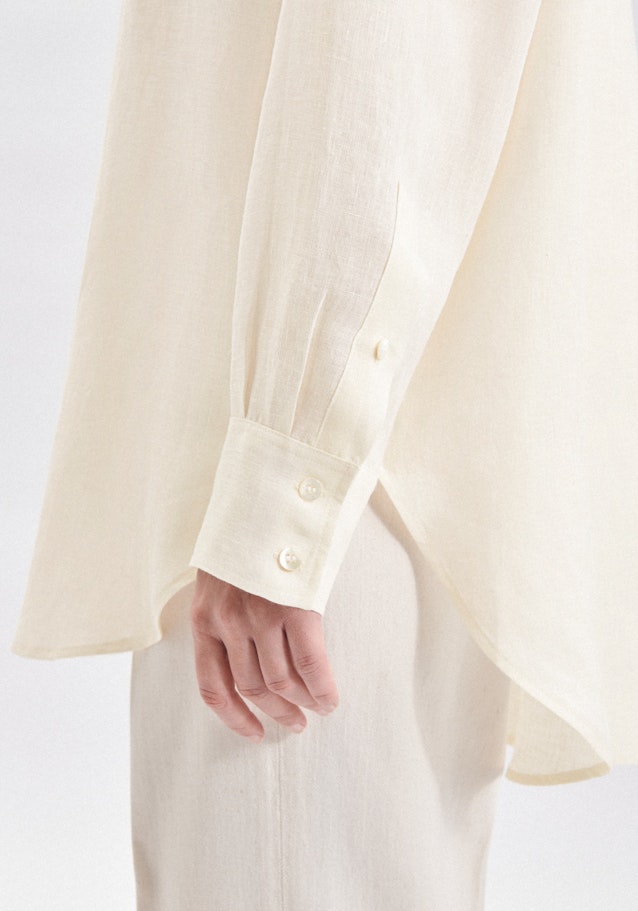 Oversized fit Longbluse Uni in Ecru | Seidensticker Onlineshop