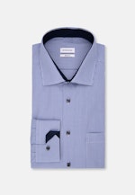 Regular Chemise d'affaires carreaux in Bleu Moyen |  Seidensticker Onlineshop