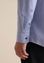 Non-iron Poplin Business Shirt in Regular with Kent-Collar in Medium Blue |  Seidensticker Onlineshop