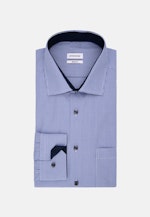 Non-iron Poplin Business Shirt in Regular with Kent-Collar in Medium Blue |  Seidensticker Onlineshop