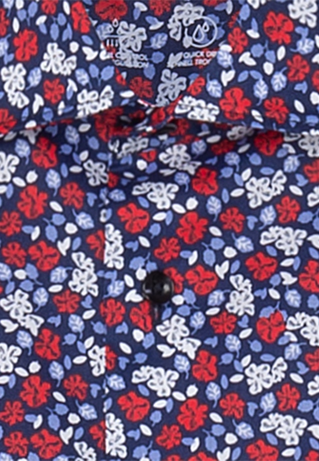 Regular Performance shirt Print in Red |  Seidensticker Onlineshop