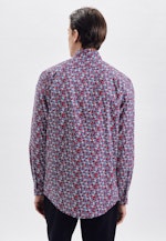 Regular Performancehemd Druck in Rot |  Seidensticker Onlineshop