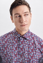 Regular Performance shirt Print in Red |  Seidensticker Onlineshop