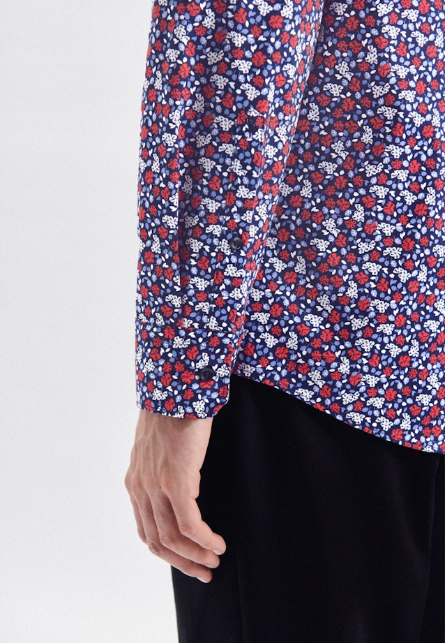 Regular Performance shirt Print in Red |  Seidensticker Onlineshop