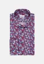 Regular Performancehemd Druck in Rot |  Seidensticker Onlineshop