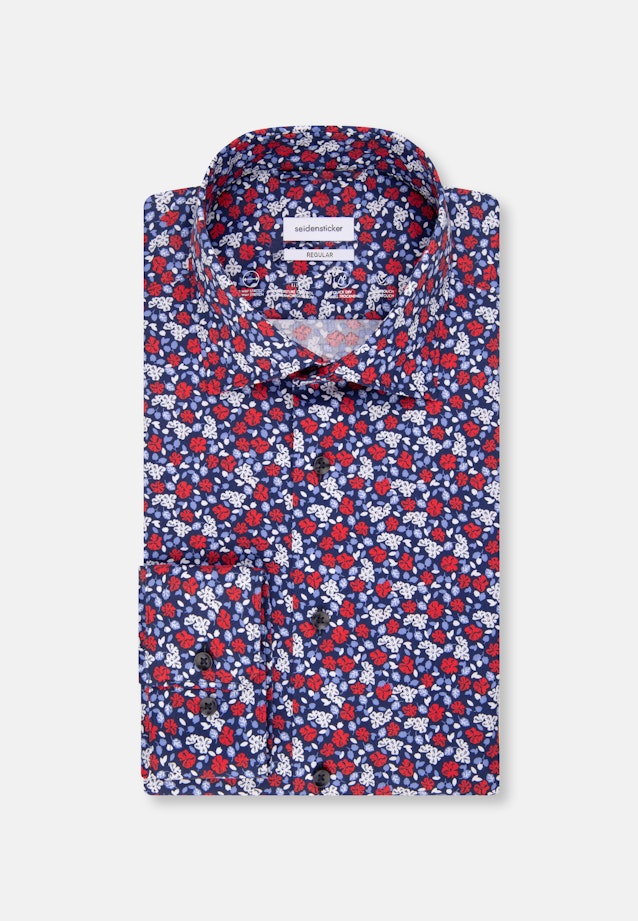 Regular Performance shirt Print in Red |  Seidensticker Onlineshop