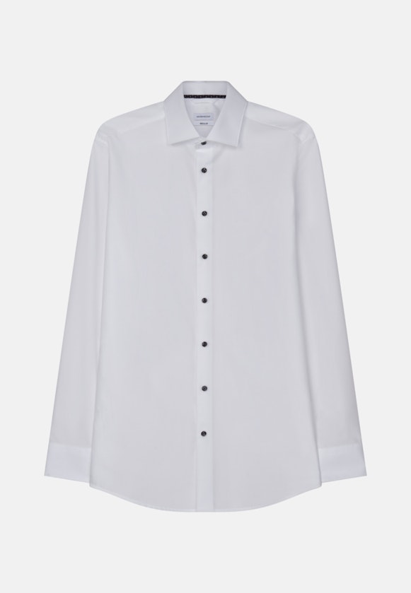 Regular Business Hemd Uni in Weiß |  Seidensticker Onlineshop