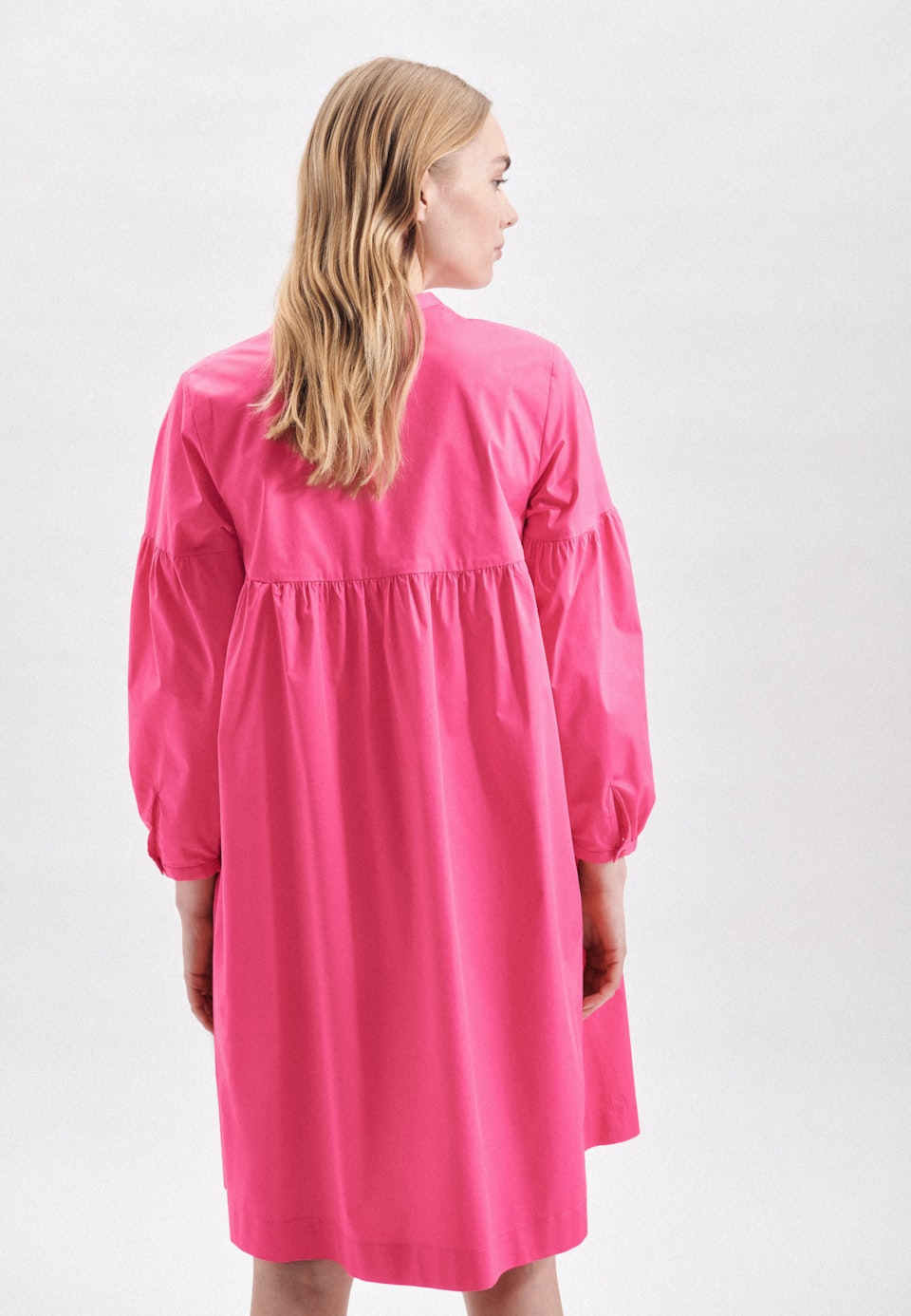 Rundhals Kleid Regular in Rosa/Pink |  Seidensticker Onlineshop