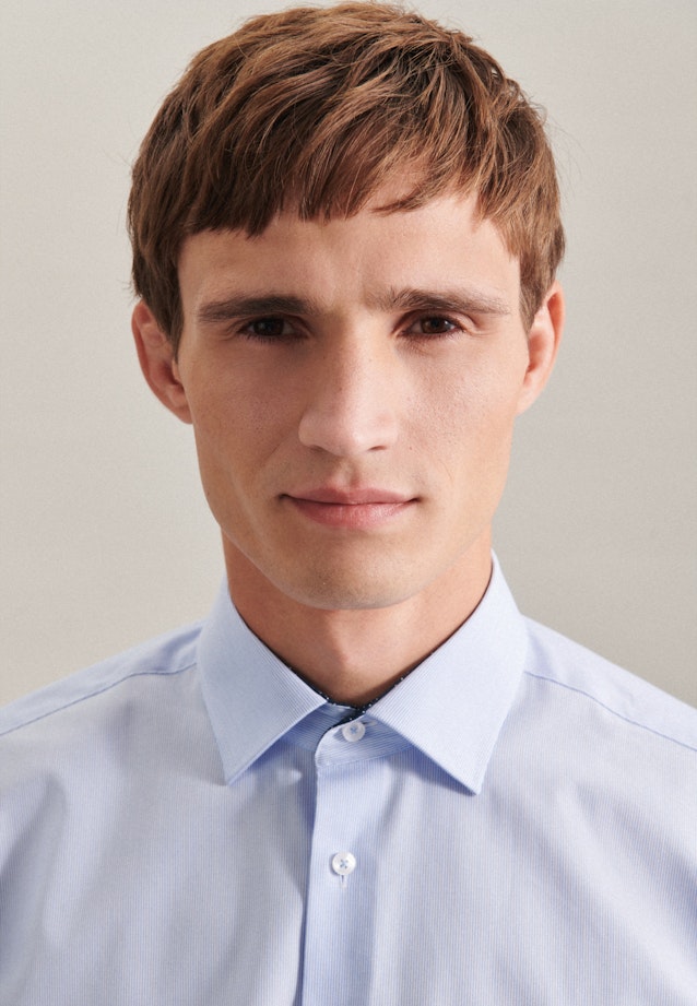 Regular Business shirt Stripes in Light Blue |  Seidensticker Onlineshop