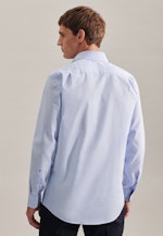 Non-iron Poplin Business Shirt in Regular with Kent-Collar in Light Blue |  Seidensticker Onlineshop