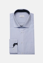 Non-iron Poplin Business Shirt in Regular with Kent-Collar in Light Blue |  Seidensticker Onlineshop