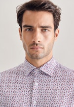 Slim Performancehemd Druck in Rot |  Seidensticker Onlineshop