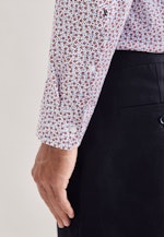Slim Performancehemd Druck in Rot |  Seidensticker Onlineshop