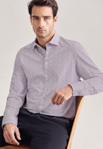 Slim Performancehemd Druck in Rot |  Seidensticker Onlineshop